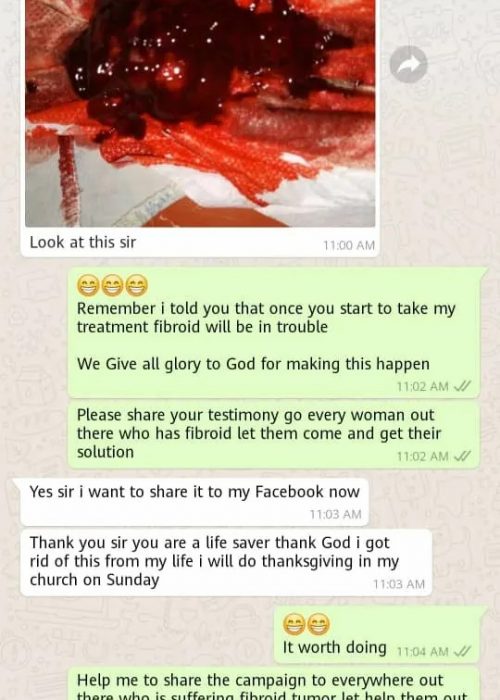 FIBROID TESTIMONY AFTER USING DR BABS FIBROID